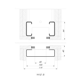 Комплект Armadillo (Армадилло) для обрамления пенала SLD.Comfort-PENAL frame 900/2300 WH
