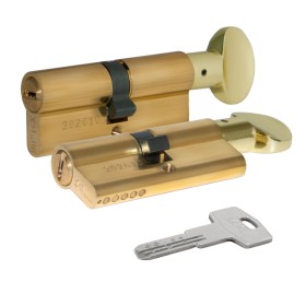 Цилиндровый механизм Kale kilit (Кале килит) с вертушкой 164 BM/72 (30+10+32) mm латунь 5 кл.