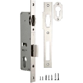 Корпус Fuaro (Фуаро) узкопрофильного замка с роликовой защелкой PROF155-30 (155-30) CP хром Корпус Fuaro (Фуаро) узкопрофильного замка с роликовой защелкой PROF155-30 (155-30) CP хром