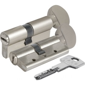 Цилиндровый механизм Kale kilit (Кале килит) с вертушкой 164 DBM-E/70 (30+10+30) mm никель 5 кл.