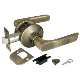 Ручка Fuaro (Фуаро) защелка DK624/BL AB-PS (624/BL AB-P) (без фик.) бронза