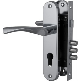 Замок цилиндровый Fuaro (Фуаро) с в комплекте с ручкой LOCKSET.1511W/B (SET F1511W/B) CP хром Замок цилиндровый Fuaro (Фуаро) с в комплекте с ручкой LOCKSET.1511W/B (SET F1511W/B) CP хром