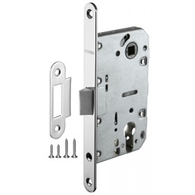 Корпус Fuaro (Фуаро) врезного замка c защёлкой PLASTP85C-50 (P85C-50) CP хром Корпус Fuaro (Фуаро) врезного замка c защёлкой PLASTP85C-50 (P85C-50) CP хром
