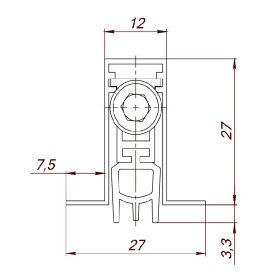 Автоматический Armadillo (Армадилло) порог EASY BLOCK F/1020