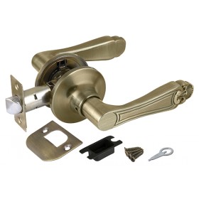 Ручка Fuaro (Фуаро) защелка DK637/BL АB-PS (637/BL АB-P) (без фик.) бронза Ручка Fuaro (Фуаро) защелка DK637/BL АB-PS (637/BL АB-P) (без фик.) бронза