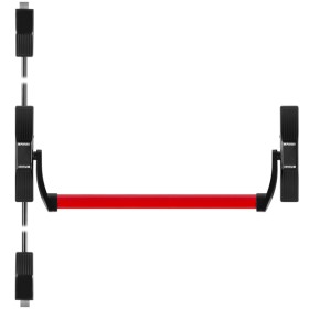 Ручка-штанга Fuaro (Фуаро) нажимная AP.1700C push-bar (ANTI-PANIC 1700С) с тягами для двухстворчатых дверей Ручка-штанга Fuaro (Фуаро) нажимная AP.1700C push-bar (ANTI-PANIC 1700С) с тягами для двухстворчатых дверей