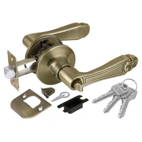 Ручка Fuaro (Фуаро) защелка DK637/BL АB-ET (637/BL АB-E) (кл/фик.) бронза Ручка Fuaro (Фуаро) защелка DK637/BL АB-ET (637/BL АB-E) (кл/фик.) бронза