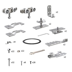 Комплект Armadillo (Армадилло) для профильных телескопических дверей SLD.Comfort-PRO.SET5.PROF telescope/80