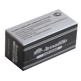 Глазок дверной, Armadillo (Армадилло) пластиковая оптика DV1, 16/35х60 CP Хром