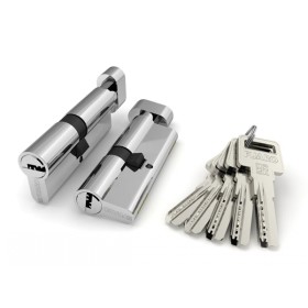 Цилиндровый Fuaro (Фуаро) механизм (R602/80) R6002Knob80(35+10+35) CP хром 5Key с вертушкой Цилиндровый Fuaro (Фуаро) механизм (R602/80) R6002Knob80(35+10+35) CP хром 5Key с вертушкой