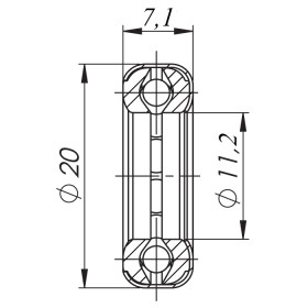 Подшипник к Fuaro (Фуаро) приварной петле T1/141-20