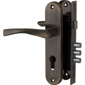 Замок цилиндровый Fuaro (Фуаро) с в комплекте с ручкой LOCKSET.1511W/B (SET F1511W/B) AB бронза Замок цилиндровый Fuaro (Фуаро) с в комплекте с ручкой LOCKSET.1511W/B (SET F1511W/B) AB бронза