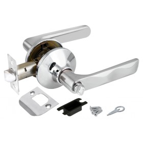 Ручка Fuaro (Фуаро) защелка DK624/BL CP-BK (624/BL CP-B) (фик.) хром