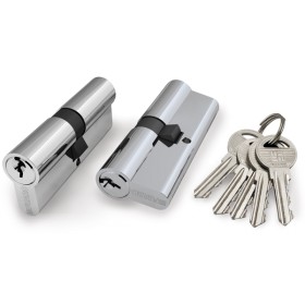 Цилиндровый Fuaro (Фуаро) механизм (100 ZA/90) 1000ZAKey90(40+10+40) CP хром 5Key Цилиндровый Fuaro (Фуаро) механизм (100 ZA/90) 1000ZAKey90(40+10+40) CP хром 5Key