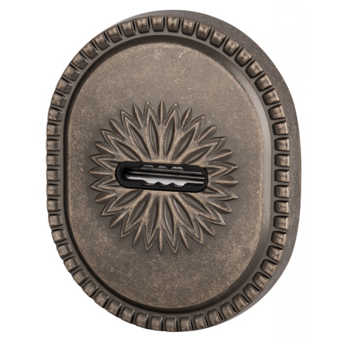 Декоративная накладка Armadillo (Армадилло) на сувальдный замок PS-DEC CL (ATC Protector 1) AS-9 Античное серебро