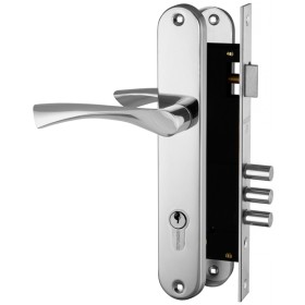 Замок цилиндровый Fuaro (Фуаро) с в комплекте с ручкой LOCKSET.9011 (SET F9011) CP хром Замок цилиндровый Fuaro (Фуаро) с в комплекте с ручкой LOCKSET.9011 (SET F9011) CP хром