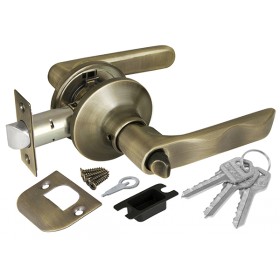 Ручка Fuaro (Фуаро) защелка DK624/BL AB-ET (624/BL AB-E) (кл/фик.) бронза