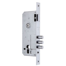 Корпус Fuaro (Фуаро) врезного замка с защёлкой DD900/C-45.85.3MR (900 3MR/CP W/B) CP хром Корпус Fuaro (Фуаро) врезного замка с защёлкой DD900/C-45.85.3MR (900 3MR/CP W/B) CP хром
