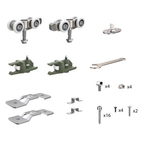 Комплект Armadillo (Армадилло) для раздвижных профильных дверей SLD.Comfort-PRO.SET1.PROF rollers/80