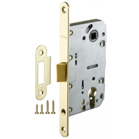 Корпус Fuaro (Фуаро) врезного замка c защёлкой PLASTP85C-50 (P85C-50) GP латунь Корпус Fuaro (Фуаро) врезного замка c защёлкой PLASTP85C-50 (P85C-50) GP латунь