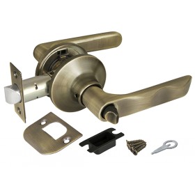 Ручка Fuaro (Фуаро) защелка DK624/BL AB-BK (624/BL AB-B) (фик.) бронза