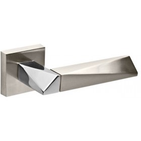 Ручка Fuaro (Фуаро) раздельная K.DM51.DIAMOND (DIAMOND DM) SN/CP-3 матовый никель/хром Ручка Fuaro (Фуаро) раздельная K.DM51.DIAMOND (DIAMOND DM) SN/CP-3 матовый никель/хром