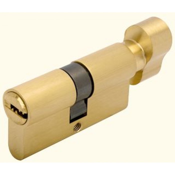 Ключевой цилиндр Adden Bau CYL 5-60 KNOB GOLD Золото; ключ-вертушка