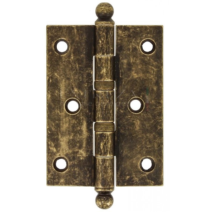 Петля дверная универсальная латунная Extreza 5110 102x76x3 мм античная бронза F23