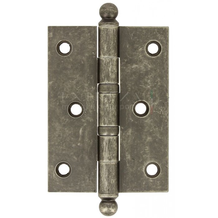 Петля дверная универсальная латунная Extreza 5110 102x76x3 мм античное серебро F45