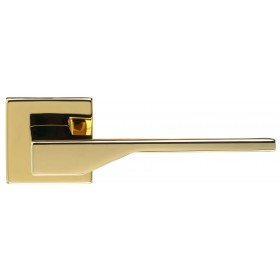 Дверная ручка Extreza Hi-tech Slim ADONA 122 на розетке R11 полированная латунь F06 [PVD]