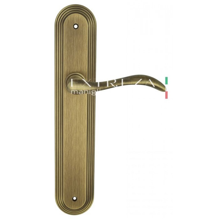 Дверная ручка Extreza AGATA (Агата) 310 на планке PL05 матовая бронза F03