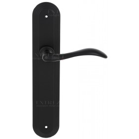 Дверная ручка Extreza AGATA (Агата) 310 на планке PL05 черный матовый F22