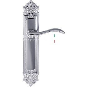 Дверная ручка Extreza AGATA (Агата) 310 на планке PL02 полированный хром F04