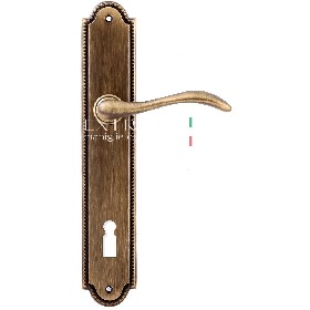 Дверная ручка Extreza AGATA (Агата) 310 на планке PL03 матовая бронза F03