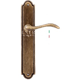 Дверная ручка Extreza AGATA (Агата) 310 на планке PL03 матовая бронза F03