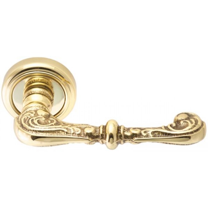 Дверная ручка Extreza ATTRI (Аттри) 318 R01 полированное золото F01
