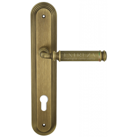 Дверная ручка Extreza BENITO (Бенито) 307 на планке PL05 матовая бронза F03