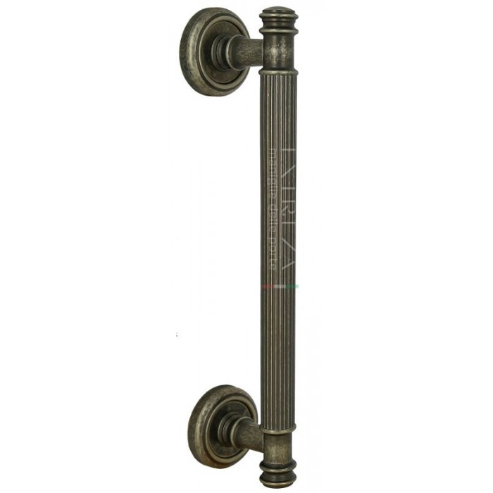 Ручка дверная скоба Extreza BENITO (Бенито) 275 мм (225 мм) R01 античное серебро F45