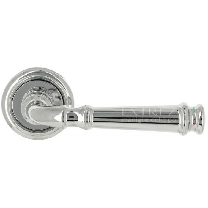Дверная ручка Extreza BONO (Боно) 328 на розетке R01 полированный хром F04