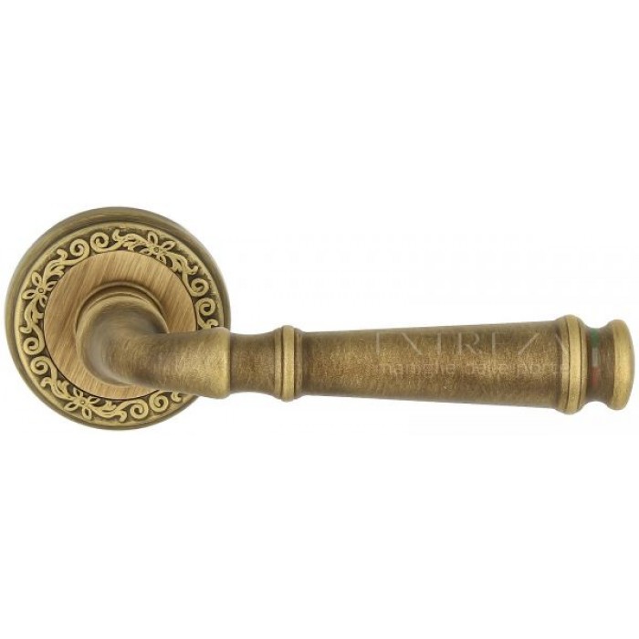 Дверная ручка Extreza BONO (Боно) 328 на розетке R06 матовая бронза F03