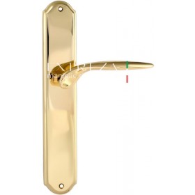 Дверная ручка Extreza CALIPSO (Калипсо) 311 на планке PL01 полированная латунь F01