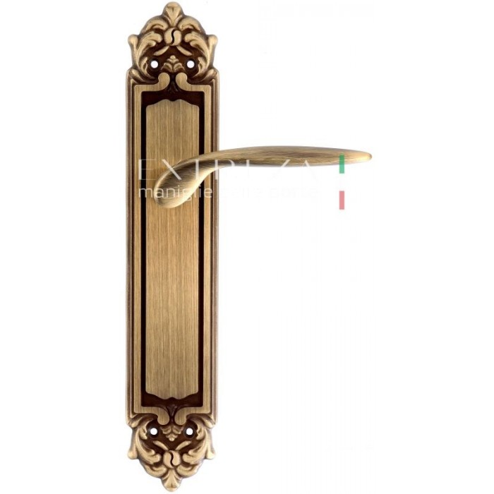 Дверная ручка Extreza CALIPSO (Калипсо) 311 на планке PL02 матовая бронза F03