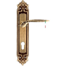Дверная ручка Extreza CALIPSO (Калипсо) 311 на планке PL02 CYL матовая бронза F03