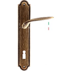 Дверная ручка Extreza CALIPSO (Калипсо) 311 на планке PL03 KEY матовая бронза F03