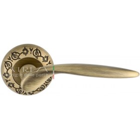Дверная ручка Extreza CALIPSO (Калипсо) 311 на розетке R04 матовая бронза F03