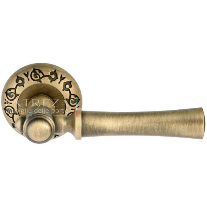 Дверная ручка Extreza DEZI (Дези) 309 на розетке R04 матовая бронза F03