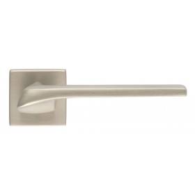 Дверная ручка Extreza Hi-Tech SLIM ERICA (Эрика) 119 на квадратной розетке R11 матовый никель F20