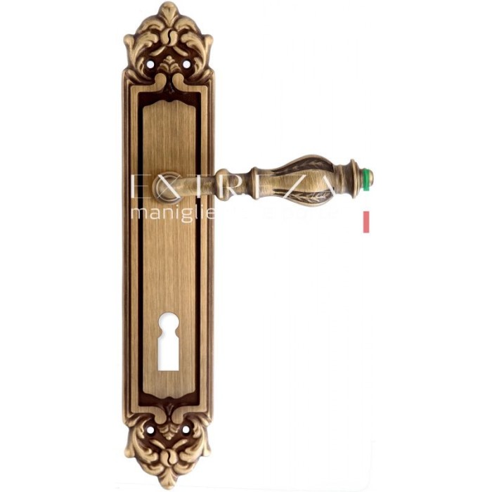 Дверная ручка Extreza EVITA (Эвита) 301 на планке PL02 KEY матовая бронза F03