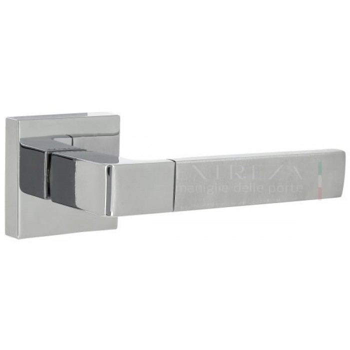 Дверная ручка Extreza Hi-Tech FIORE (Фьоре) 110 R11 полированный хром / хром F04/F05