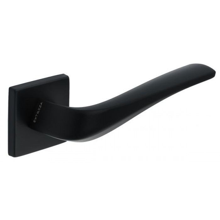 Дверная ручка Extreza Hi-Tech SLIM GIRA (Гира) 108 на квадратной розетке R11 черный F22